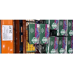Starbucks Dark French Roast K-Cup, 72-count $29.97 in Costco stores. YMMV