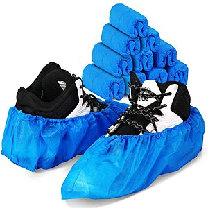 50-Pairs Green Convenience Disposable Shoe Covers $3.84 + Free Shipping w/ Prime or on $35+