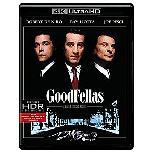 Goodfellas (4K UHD + Blu-ray) $12.34 + Free Shipping w/ Prime or on $35+
