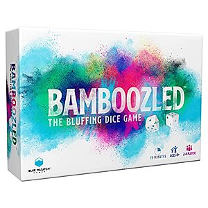 Blue Wasatch Games Bamboozled Bluffing Dice & Card Game $11.99 + Free Shipping w/ Prime or on $35+