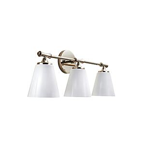 Kichler Vinoy 24.5" 3-Light Polished Nickel Bathroom Vanity Light $29 + Free Store Pickup at Lowe's