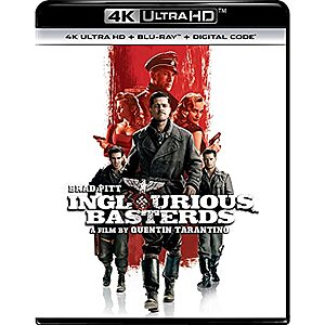 Inglourious Basterds (4K UHD + Blu-ray + Digital) $12.01 + Free Shipping w/ Prime or on $35+