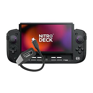 $49.99* | CRKD Nitro Deck+ (Clear Black Edition) – Handheld Pro Controller w/ HDMI Adapter at Amazon