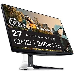 [AC] $217.20** | 27" Alienware 240Hz 1440p 1ms Gaming Monitor (AW2723DF) at Amazon