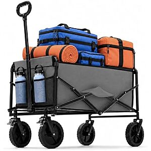 $37.86* | 102L DUMOS Collapsible Wagon Cart (330 lbs Capacity) at Amazon