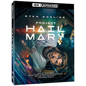 $27.96* | Pre-Order: Project Hail Mary (4K Ultra HD) at Amazon