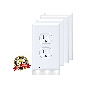 5-Pack BH Outlet Covers with Built-In LED Night Light (Rounded) $15.99 + Free Shipping w/ Prime $16.99