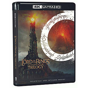 New Gruv Uvers: The Lord of the Rings Trilogy: Theatrical & Extended Editions (4K Ultra HD) $42.50 + Free Shipping via Gruv