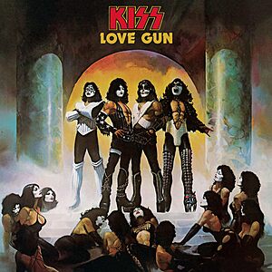KISS - Love Gun[Tangerine/Aqua Splatter LP] $17.99