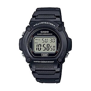 Casio W219H Series Men’s Digital Watch 50M WR $17.97 + Free S&H w/ Prime or $35+