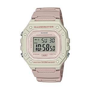 Casio W218H Series Men’s Digital Watch 50M WR $17.97 + Free S&H w/ Prime or $35+