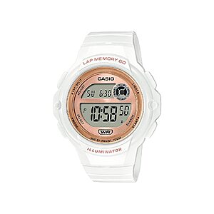 $23.97: Casio Illuminator Lap Memory 60 5-Year Battery Women's Digital Sports Watch Model: LWS-1200H-7A2V at Amazon