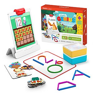 Little Genius Starter Kit for iPad + Early Math Adventure - 6 Educational Games (Latest Version) Counting, Shapes & Phonics-STEM Gifts-Ages 3-5 (Base Included) $47.9
