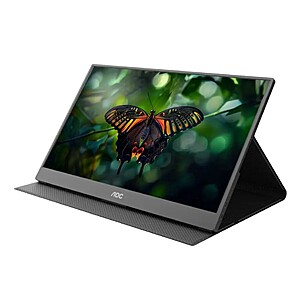 Cert. Refurb: AOC 15.6" 1080P Viewable Portable Monitor w/ Built-in Speakers $36 + Free S&H