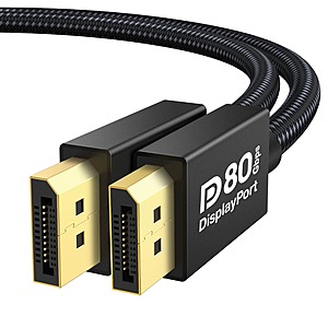 6.6' 80Gbps iVANKY VESA Certified 16K DisplayPort Cable 2.1 $15 + Free Shipping w/ Prime or on $35+