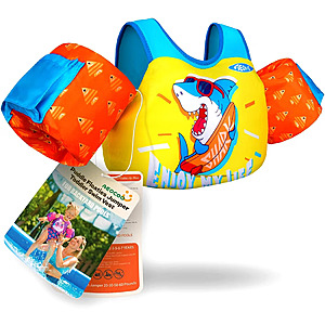 AEOCOO Puddle Float Jumper for Swiming, Toddler Swim Vest for Water Play, Pool Floats $12.35  @Amazon