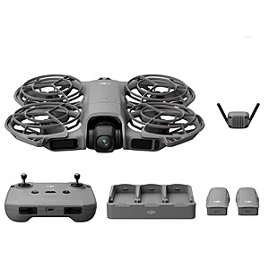 DJI Neo 2 Fly More Combo w/ RC-N3, 4K Camera Drone for Beginners, Stable Digital Transmission, 3 Batteries $347.71