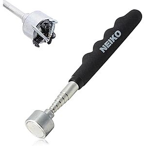 $6.79* | NEIKO 53425A Magnetic Pickup Tool, 25 Lb Telescoping Tool, 30" Long Extendable Magnet Pick Up Tool at Amazon