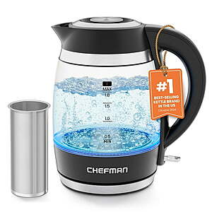 Sam's Club Members: 1.8L Chefman1500W Electric Kettle w/ Removable Tea Infuser $18.88 + Free S&H w/ Sam's Plus Membership