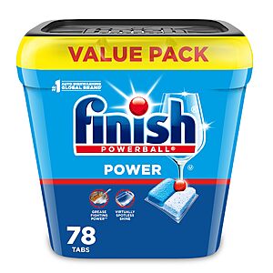 Finish D-washer BUNDLE:  Powertabs 156 ct and 2 x 23 oz Finish Rinse Aid $32.20 or less FS For All AC-$15 off AMAZON