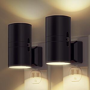 2-Pack L Lohas Dimmable Wall Plug Light Sensor LED Night Light (3000K Soft White, 2 colors) $5.99 + Free Shipping w/ Prime or on $35+
