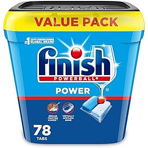 $29.92 or less FS AMZ Finish D-washer Bundle: 8 count Dishwasher Cleaners and 78ct  Powertabs