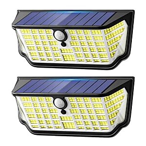 [Prime] 2-Pack TuyLuxe 4500LM Solar Motion Sensor Flood Lights w/ 300° Wide Angle & 3 Lighting Modes (7000K) $14.99 + Free Shipping