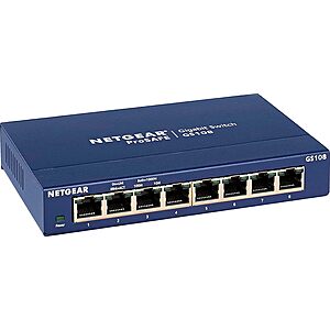 NETGEAR 8-Port Gigabit Ethernet Unmanaged Network Switch (GS108) $33.99