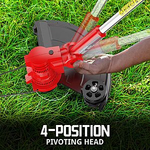 PowerSmart 13" 40V 2-in-1 Cordless String Trimmer & Edger w/ 4.0Ah Battery $40.76 + Free Shipping