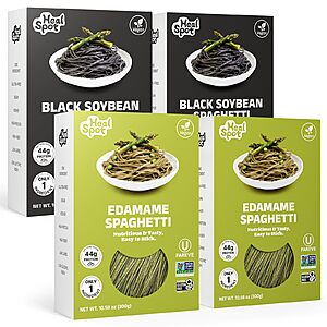 4-Pack HealSpot Edamame & Black Soybean Spaghetti Pasta $14.99 ($3.75/Box) + Free Shipping w/ Prime or on $35+