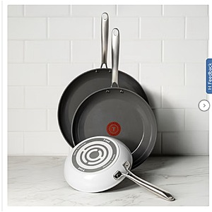 T-fal Ceramic Non-Stick Frypan Set, 3-piece $37.99 Free Shipping Costco.com