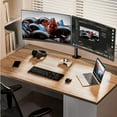 $25.95 FS WALMART+ Mktplace Dual Monitor Stand for 13 to 32 Inch Screens, with C-Clamp, Each Arm Holds 17.6 lbs, Full Motion Adjustability for Height, Swivel