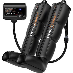 Prime Members: SHINE WELL Leg Recovery Compression System, Professional Foot and Leg Air Compression Boots, Sequential Device for Massage Therapy $119.99