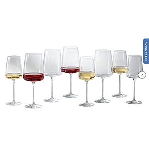 Zwiesel Sensa Red and White Wine Glasses, 8-pack $49.99 Free Shipping Costco.com