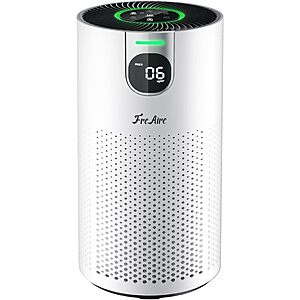 FreAire Air Purifier for Home Up to 1800Ft² w/ Real-Time Display & HEPA Filter (Silver White) $69.99 + Free Shipping w/ Prime or on $35+