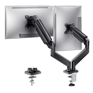 360° Heavy Duty Adjustable Dual Monitor Mount Stand for 13-32" Screens (Holds Up to 22lbs) $25 + Free Shipping