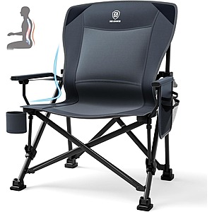 EVER ADVANCED Oversized Lumbar Support Folding Camping Chair (Supports up to 500lbs) $71.10 + Free Shipping