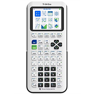 Texas Instruments TI-84 Evo Graphing Calculator (White or Lavender) $89.99 + Free Shipping