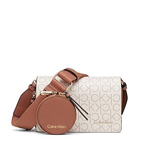 Calvin Klein Millie Triple Compartment Crossbody Camera Bag (Vanilla/Khaki/Caramel) $63.61 + Free Shipping