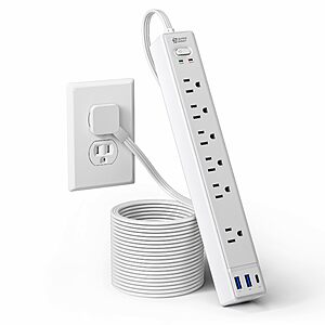 10Ft Extension Cord with Multiple Outlets  $11.99 +Shipping is free with Prime or on $35+ orders