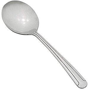 $3.24* | 12-Pc. Winco Dominion Heavy Weight Bouillon Spoon Set, 18-0 Stainless Steel,Silver at Amazon