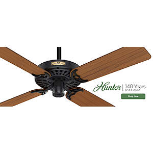 Hunter Fans 30% off SiteWide with Coupon Code $524.3
