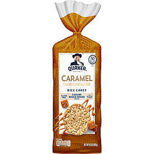 $20-$21, get $10 Quaker BT School Rebate: FS WALMART+ or Pick Up 6 x 14 count Single Pack   RICE CAKES (see post for instructions)