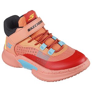 BTSCHOOL:$16.49 AMZ Skechers Young Boys' SKX Court Hype Hooper-Hero | Casual, Adaptive Closure, Skech-Grip, Machine Washable, Mid Top