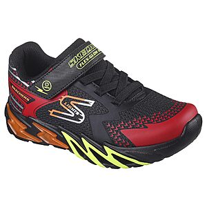 BTSchool: $23 Amazon Skechers Unisex-Child Flex-Glow Bolt | Casual, Light-Up Midsole, Mesh and Synthetic Upper 5T to 5 Big Kid Sizes