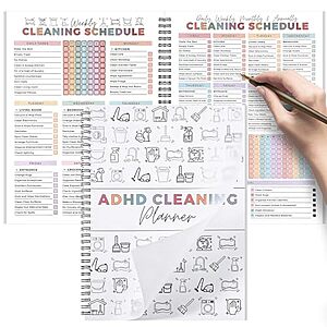 Thboxes ADHD Reusable House Cleaning Schedule Planner w/ Daily, Weekly & Monthly Layouts $2.99 + Free Shipping w/ Prime or on $35+