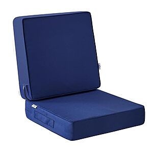 Prime: IPYNBAP 24"x24"x4" Deep Seat Outdoor Patio Cushion Set w/ Removable Cover (Navy Blue) $19.59, More + Free Shipping w/ Prime or on $35+