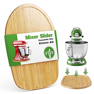 [Prime] GuanQiao 4.5-5 Qt KitchenAid Tilt Head Mixer Bamboo Slider $8.47 + Free Shipping