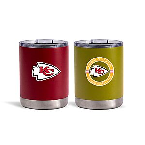 2-Pack 17-Oz Stainless Steel Insulated Coffee Mugs w/ Lids (Kansas City Chiefs) $12.98 + Free Shipping w/ Prime or on $35+