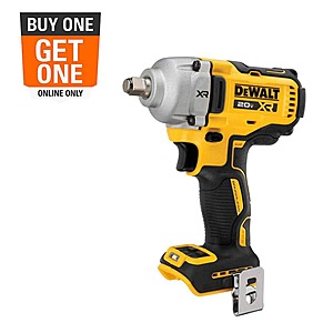 BOGO DeWalt DCF891B 1/2 in. Impact Wrench & Free 1.7 Ah Powerstack Starter Kit Cordless 20V MAX XR $199